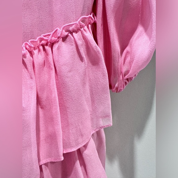 Alice Olivia silk tired dress size M - Picture 9 of 9